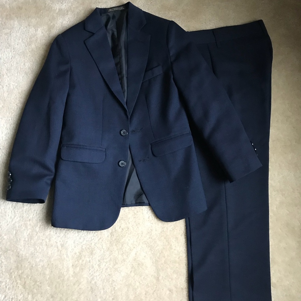 Boys Navy Blue Suit